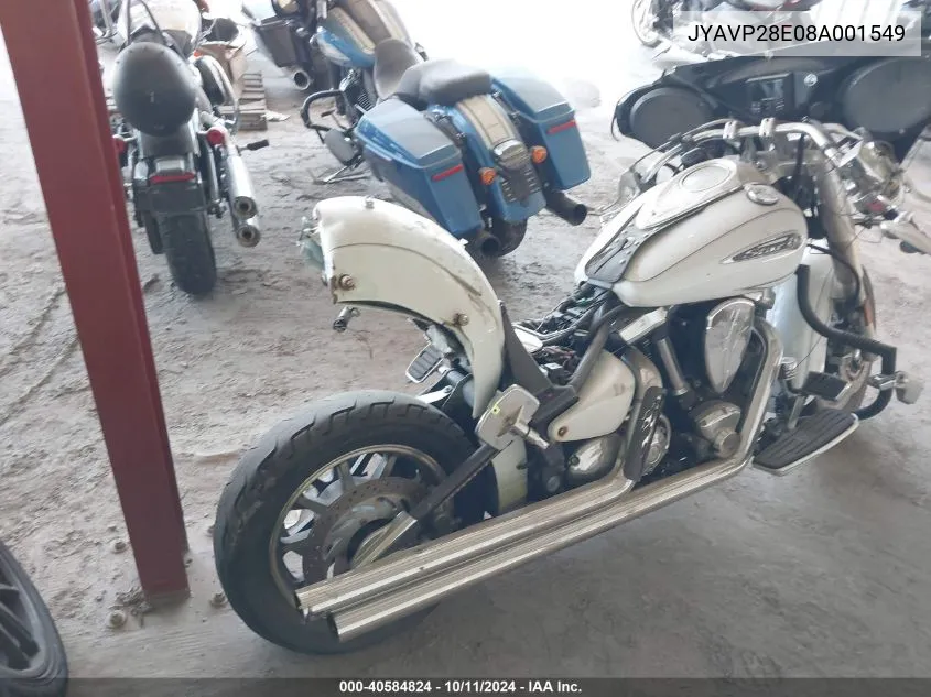 2008 Yamaha Xv1700 A/As/At VIN: JYAVP28E08A001549 Lot: 40584824