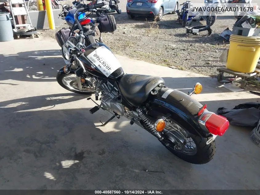 2010 Yamaha Xv250 VIN: JYAVG04E6AA011678 Lot: 40587560