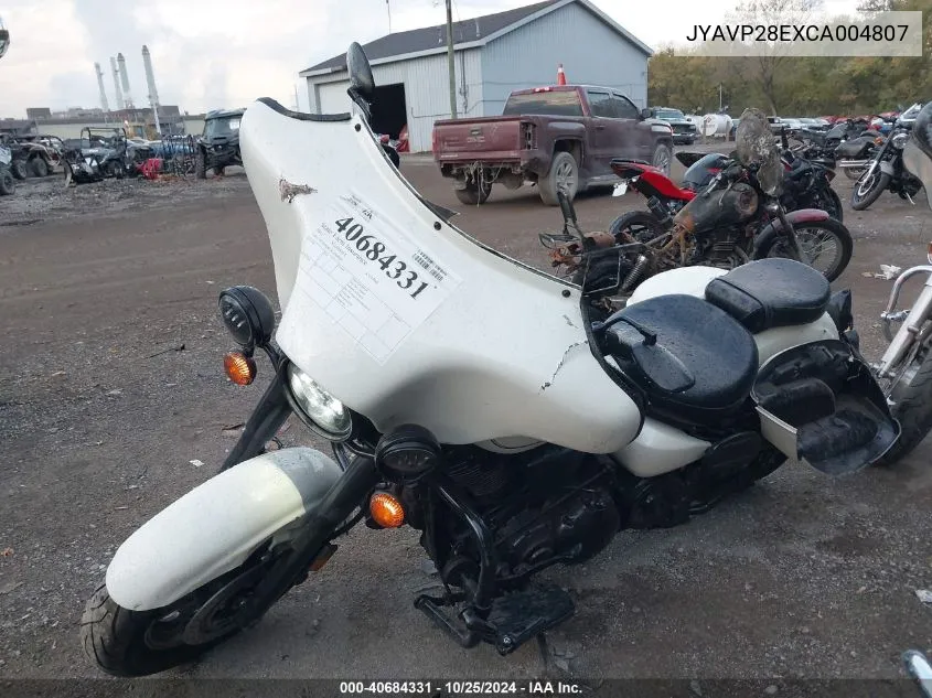 2012 Yamaha Xv1700 As/Ats VIN: JYAVP28EXCA004807 Lot: 40684331