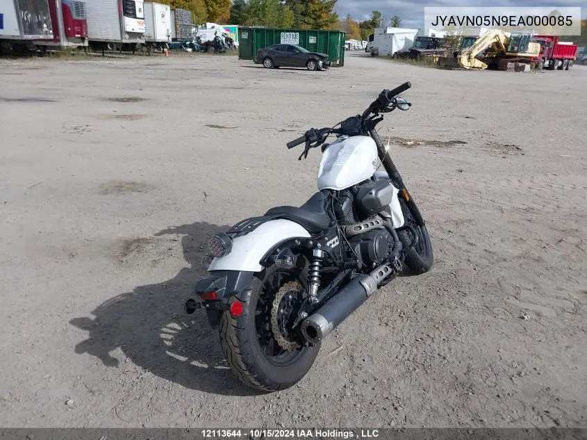 2014 Yamaha Xvs950 Cu VIN: JYAVN05N9EA000085 Lot: 12113644