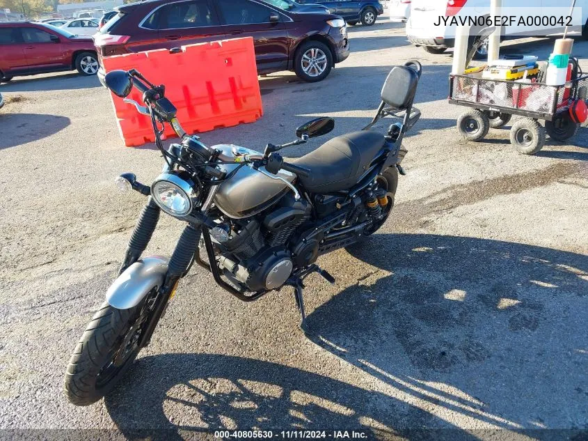 2015 Yamaha Xvs950 Cr VIN: JYAVN06E2FA000042 Lot: 40805630