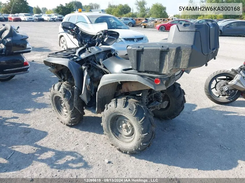 5Y4AMH2W6KA300168 2019 Yamaha Yfm700