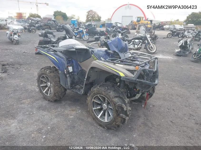 2023 Yamaha Yfm700 G VIN: 5Y4AMK2W9PA306423 Lot: 12120826