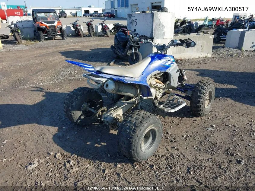 2020 Yamaha Yfz450 R VIN: 5Y4AJ69WXLA300517 Lot: 12106854