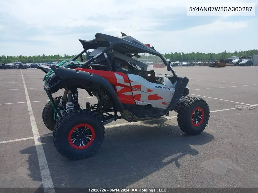 2016 Yamaha Yxz1000 Se VIN: 5Y4AN07W5GA300287 Lot: 12028726