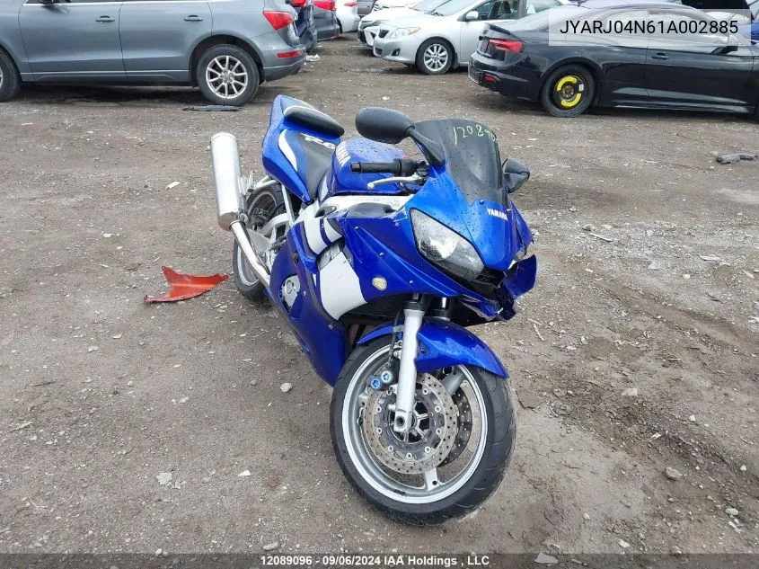 2001 Yamaha Yzfr6 S VIN: JYARJ04N61A002885 Lot: 12089096