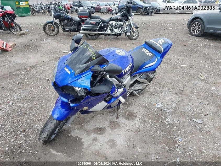 JYARJ04N61A002885 2001 Yamaha Yzfr6 S