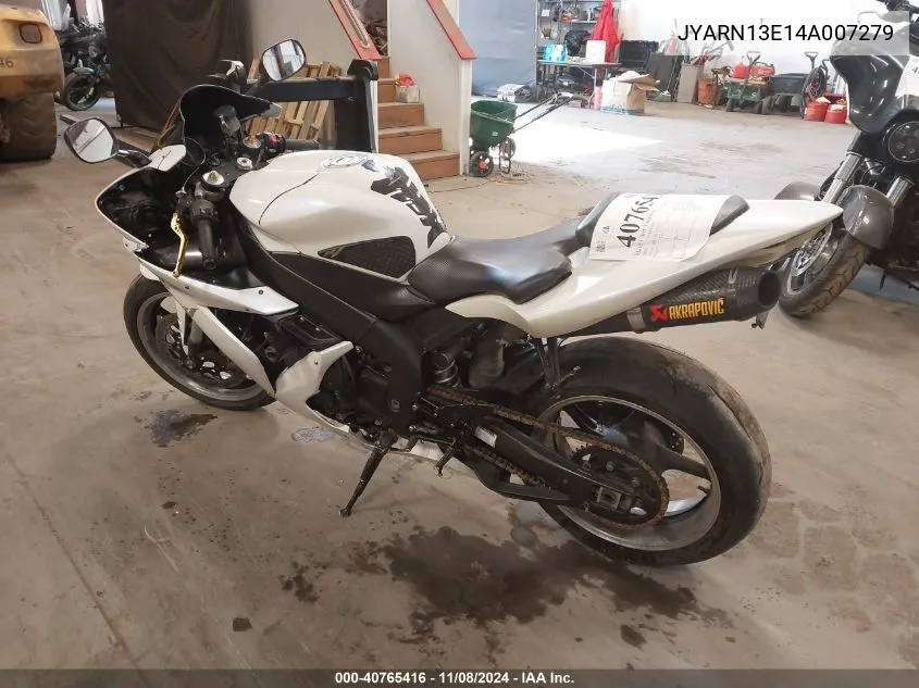 2004 Yamaha Yzfr1 VIN: JYARN13E14A007279 Lot: 40765416