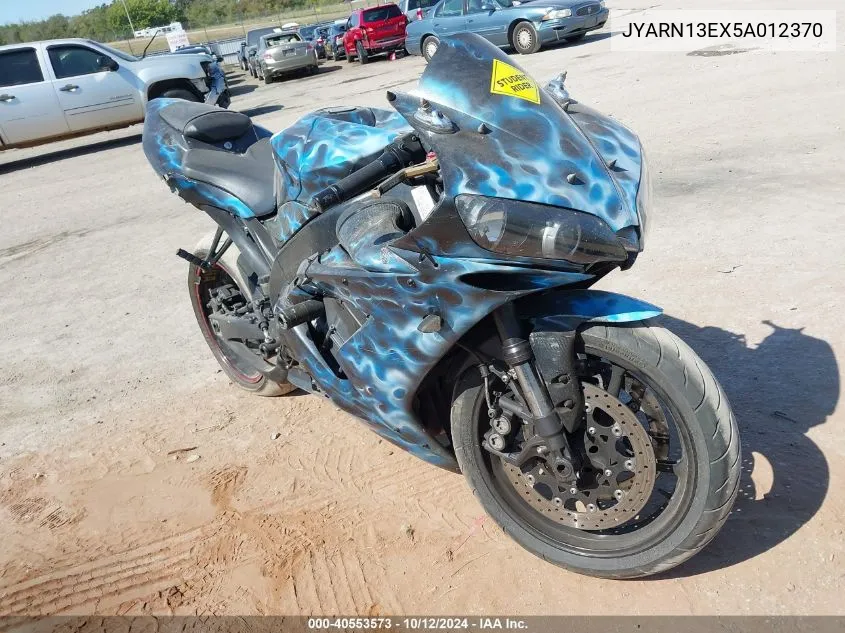 2005 Yamaha Yzfr1 VIN: JYARN13EX5A012370 Lot: 40553573