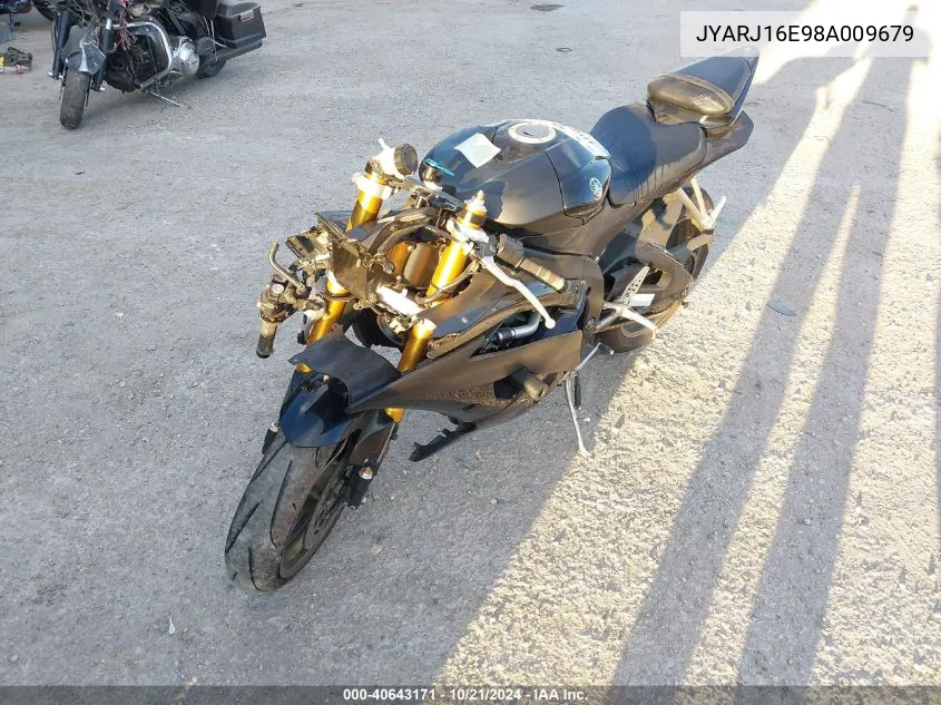 2008 Yamaha Yzf1000 VIN: JYARJ16E98A009679 Lot: 40643171