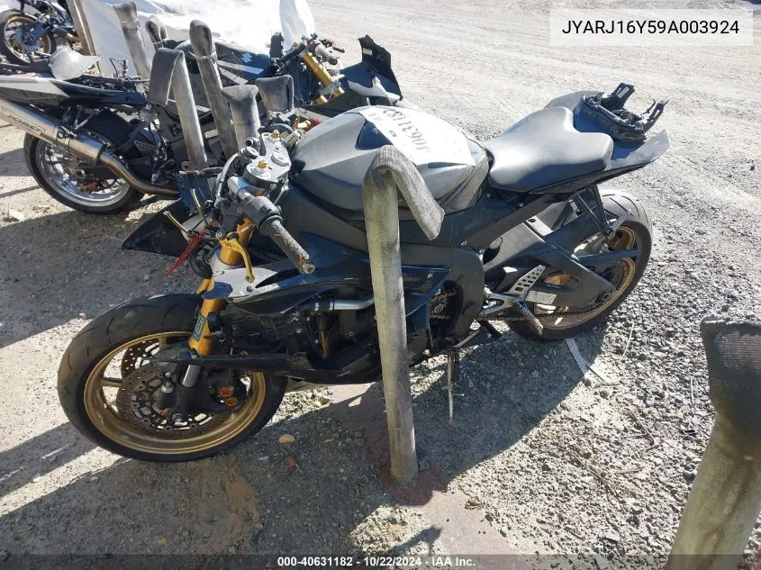 2009 Yamaha Yzfr6 C VIN: JYARJ16Y59A003924 Lot: 40631182