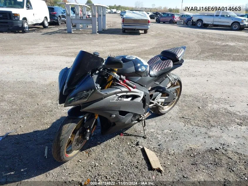 2009 Yamaha Yzfr6 VIN: JYARJ16E69A014663 Lot: 40724822