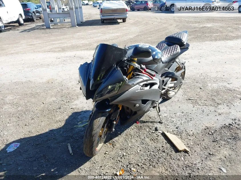 2009 Yamaha Yzfr6 VIN: JYARJ16E69A014663 Lot: 40724822