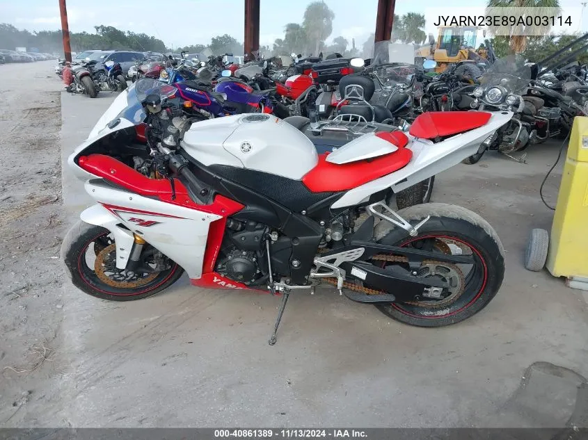 2009 Yamaha Yzfr1 VIN: JYARN23E89A003114 Lot: 40861389