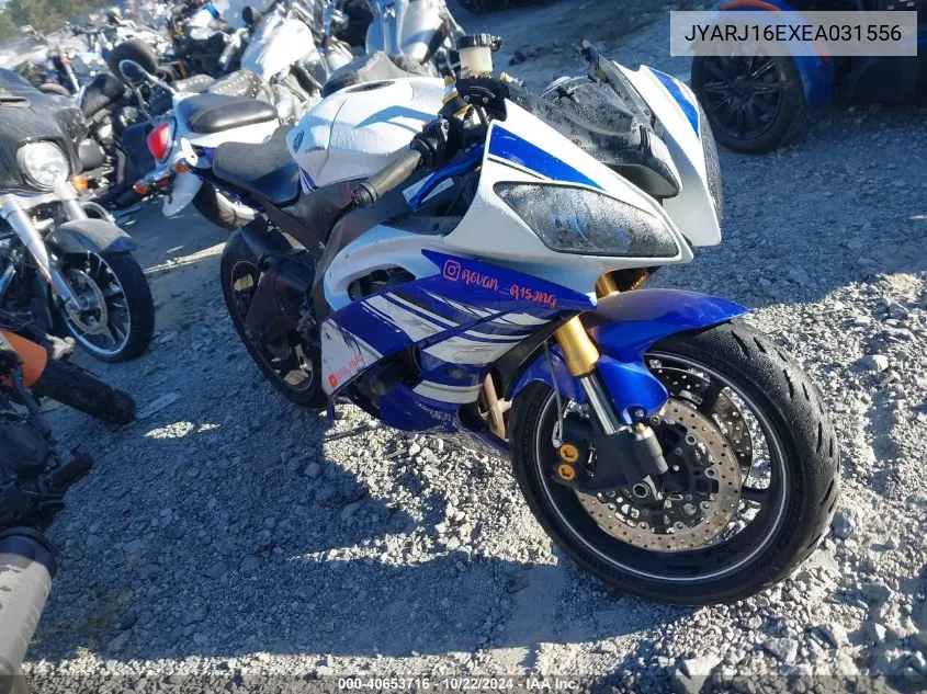 2014 Yamaha Yzfr6 VIN: JYARJ16EXEA031556 Lot: 40653716