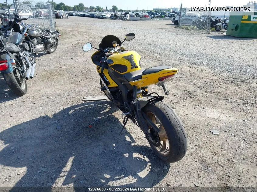 JYARJ16N7GA003099 2016 Yamaha Yzfr6