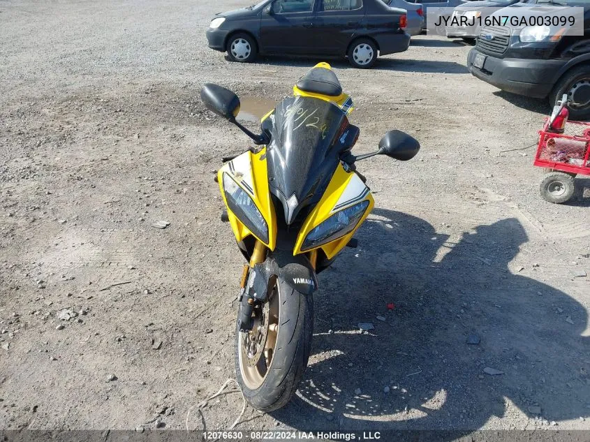 JYARJ16N7GA003099 2016 Yamaha Yzfr6