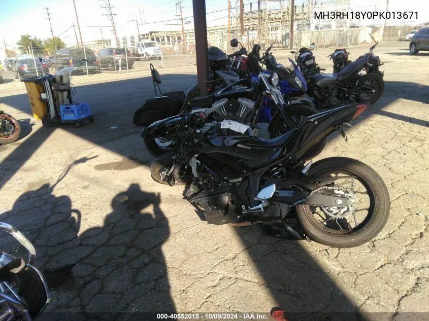 2023 Yamaha Yzfr3 A VIN: MH3RH18Y0PK013671 Lot: 40552015